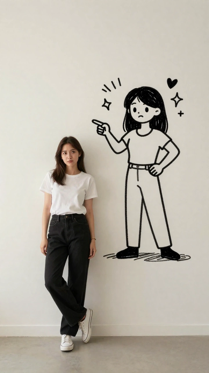 Utilisez l'image de référence téléchargée comme référence stricte pour l'identité, la coiffure, les accessoires, la tenue et le style. Préservez le visage recon